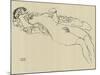 Reclining Nude, c.1917-Gustav Klimt-Mounted Art Print