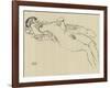 Reclining Nude, c.1917-Gustav Klimt-Framed Art Print