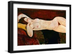 Reclining Nude, Ca. 1919-Amedeo Modigliani-Framed Giclee Print