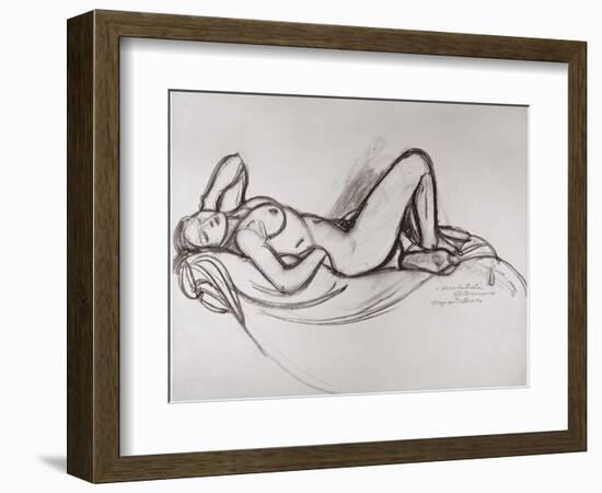 Reclining Nude, circa 1906-Maxime Dethomas-Framed Giclee Print