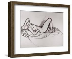 Reclining Nude, circa 1906-Maxime Dethomas-Framed Giclee Print