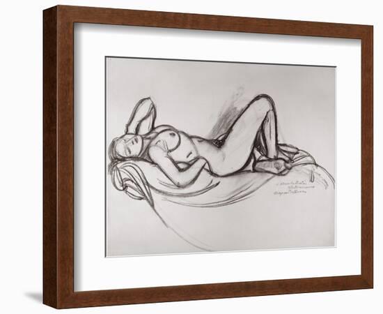 Reclining Nude, circa 1906-Maxime Dethomas-Framed Giclee Print