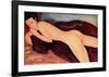 Reclining Nude from the Back, 1917-Amedeo Modigliani-Framed Art Print