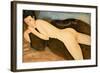 Reclining Nude from the Back (Nu Couche De Dos) 1917 (Oil on Canvas)-Amedeo Modigliani-Framed Giclee Print