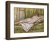 Reclining Nude from the Back, Rest After the Bath, c.1909-Pierre-Auguste Renoir-Framed Giclee Print