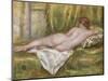 Reclining Nude from the Back, Rest After the Bath, c.1909-Pierre-Auguste Renoir-Mounted Giclee Print