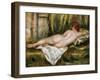 Reclining Nude from the Back, Rest after the Bath-Pierre-Auguste Renoir-Framed Art Print