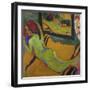 Reclining Nude in Front of Mirror, 1909/10-Ernst Ludwig Kirchner-Framed Giclee Print