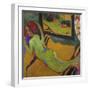 Reclining Nude in Front of Mirror, 1909/10-Ernst Ludwig Kirchner-Framed Giclee Print