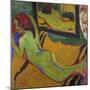 Reclining Nude in Front of Mirror, 1909/10-Ernst Ludwig Kirchner-Mounted Giclee Print