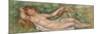 Reclining Nude (La source). Ca. 1902-Pierre-Auguste Renoir-Mounted Giclee Print