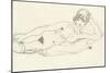 Reclining Nude; Liegender Akt, 1914-Egon Schiele-Mounted Giclee Print