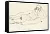 Reclining Nude; Liegender Akt, 1914-Egon Schiele-Framed Stretched Canvas