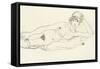 Reclining Nude; Liegender Akt, 1914-Egon Schiele-Framed Stretched Canvas