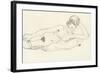 Reclining Nude; Liegender Akt, 1914-Egon Schiele-Framed Giclee Print