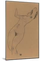 Reclining Nude; Liegender Akt, 1918-Egon Schiele-Mounted Giclee Print