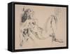 Reclining Nude (Litho)-Arthur Bowen Davies-Framed Stretched Canvas