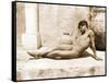 Reclining Nude Male, C. 1898-Wilhelm Von Gloeden-Framed Stretched Canvas