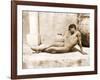 Reclining Nude Male, C. 1898-Wilhelm Von Gloeden-Framed Photographic Print