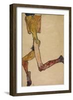 Reclining Nude Man, 1910-Egon Schiele-Framed Giclee Print