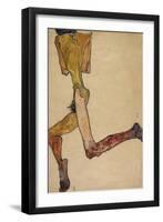 Reclining Nude Man, 1910-Egon Schiele-Framed Giclee Print