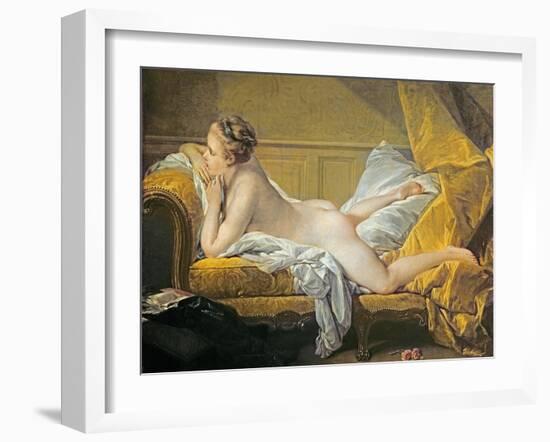 Reclining Nude (Miss O'Murphy)-Francois Boucher-Framed Giclee Print