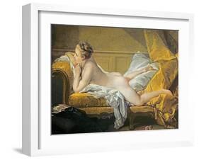 Reclining Nude (Miss O'Murphy)-Francois Boucher-Framed Giclee Print