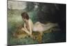 Reclining Nude; Nu Allongee-Emil Gustav Adolf Glockner-Mounted Giclee Print