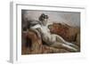 Reclining Nude; Nu Couche-Edouard Vuillard-Framed Giclee Print