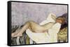 Reclining Nude; Nu Couche-Henri Lebasque-Framed Stretched Canvas