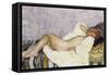 Reclining Nude; Nu Couche-Henri Lebasque-Framed Stretched Canvas