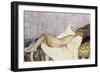 Reclining Nude; Nu Couche-Henri Lebasque-Framed Giclee Print