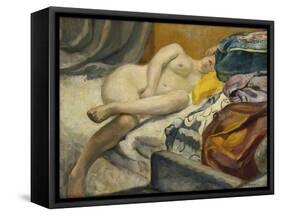 Reclining Nude; Nu Couche-Henri Lebasque-Framed Stretched Canvas