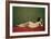 Reclining Nude on Red-Félix Vallotton-Framed Giclee Print