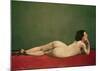 Reclining Nude on Red-Félix Vallotton-Mounted Giclee Print