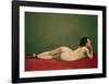 Reclining Nude on Red-Félix Vallotton-Framed Giclee Print