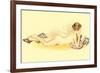 Reclining Nude Reading Book-null-Framed Premium Giclee Print