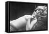 Reclining Nude Smoking-null-Framed Stretched Canvas