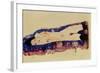 Reclining Nude with Black Stockings, 1911-Egon Schiele-Framed Giclee Print