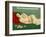 Reclining Nude with Blue Playing Cards-Félix Vallotton-Framed Giclee Print