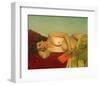 Reclining Nude With Book-Félix Vallotton-Framed Giclee Print