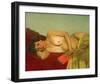 Reclining Nude With Book-Félix Vallotton-Framed Giclee Print