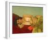 Reclining Nude With Book-Félix Vallotton-Framed Giclee Print