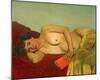 Reclining Nude With Book-Félix Vallotton-Mounted Giclee Print