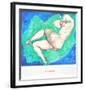Reclining Nude with Crossed Leg-Alfons Walde-Framed Art Print