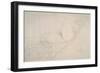 Reclining Nude with Leg Raised-Gustav Klimt-Framed Giclee Print