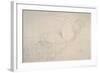 Reclining Nude with Leg Raised-Gustav Klimt-Framed Giclee Print