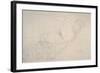 Reclining Nude with Leg Raised-Gustav Klimt-Framed Giclee Print