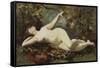 Reclining Nude with Tambourine-Etienne Leroy-Framed Stretched Canvas