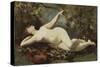 Reclining Nude with Tambourine-Etienne Leroy-Stretched Canvas